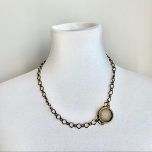 Copper Chain with Circle Design Detail Necklace